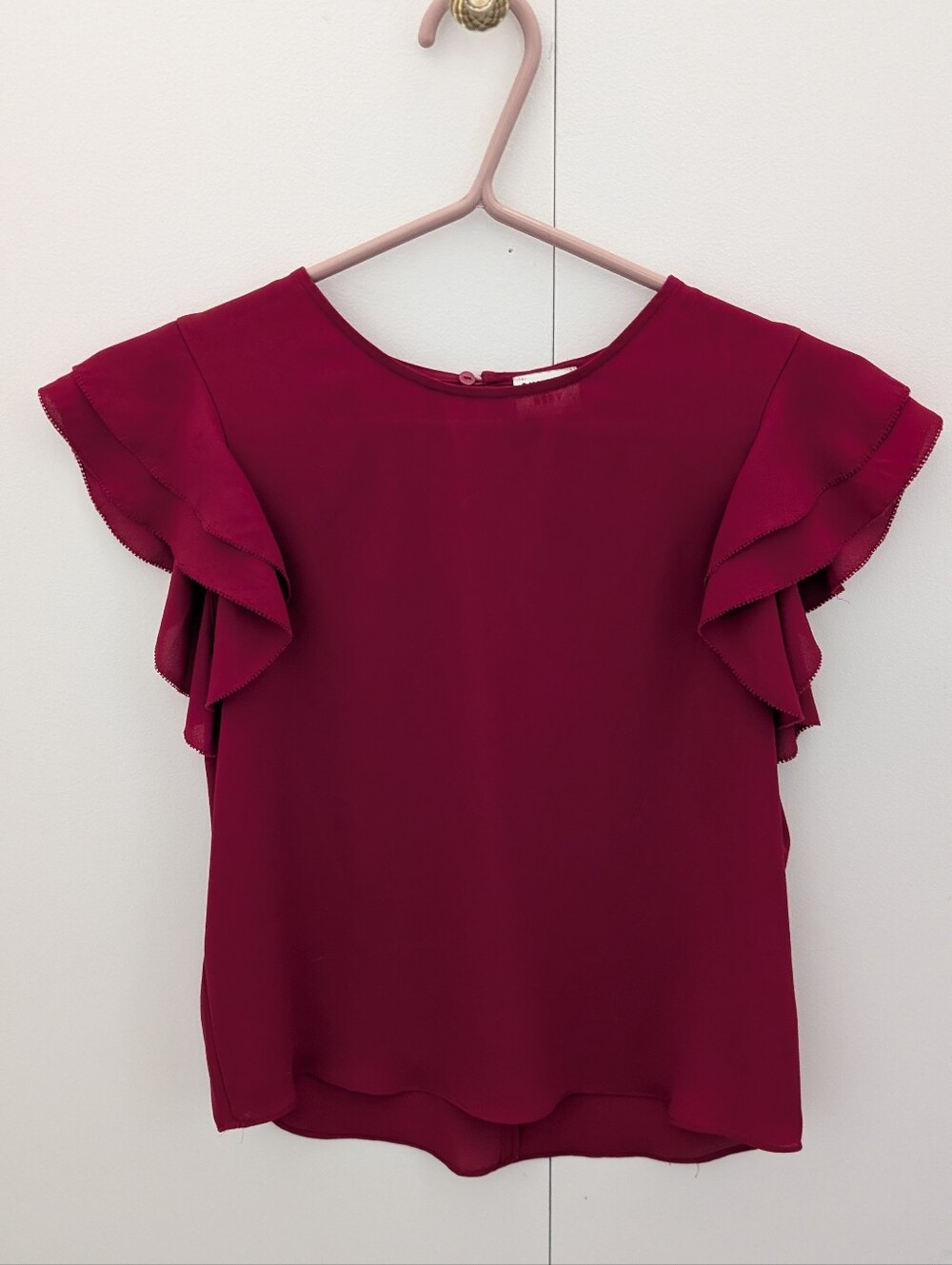 Sunday Best Ruffle Sleeve Blouse